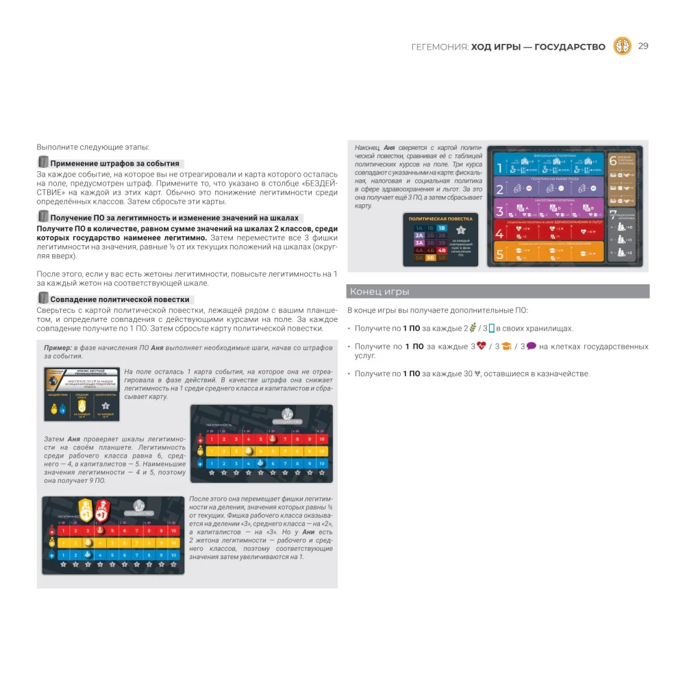 Brettspiel - Hegemonie. Klassenkampf